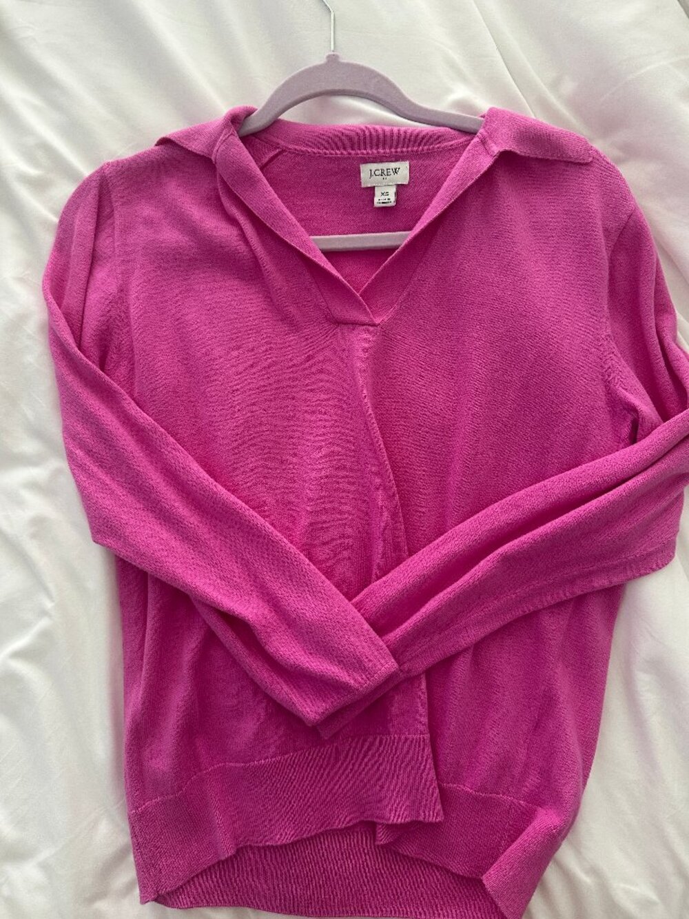 J Crew V-Neck Collared Sweater